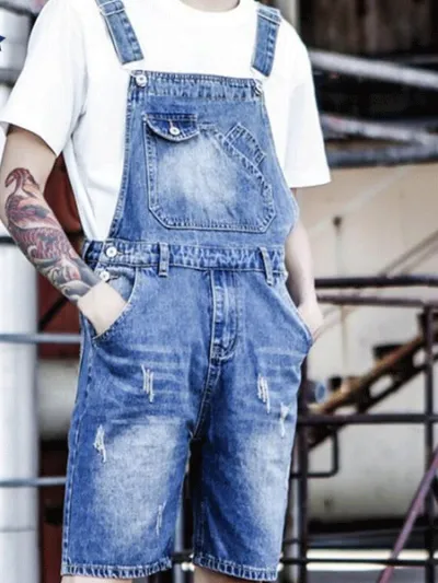 salopette-denim-bleu-delave-homme Ανδρικεσ σαλοπετεσ