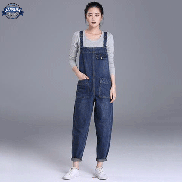 Μεσαίο μπλε Luna Denim Dungarees