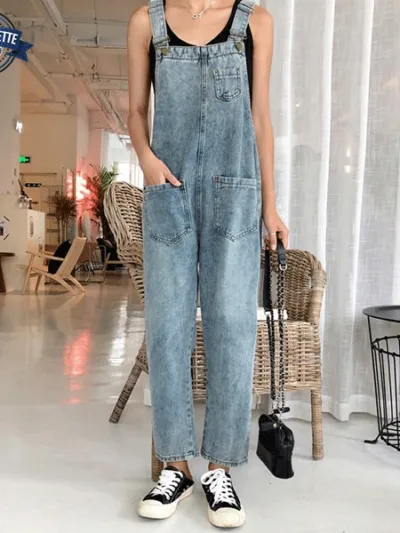 salopette-en-jean-style City Style Jean Σαλοπέτες σορτσ γυναικεια