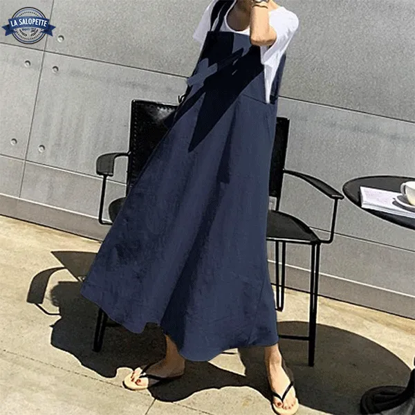 salopette-robe-bleue-marine Ναυτικό μπλε Σαλοπέτες Aia
